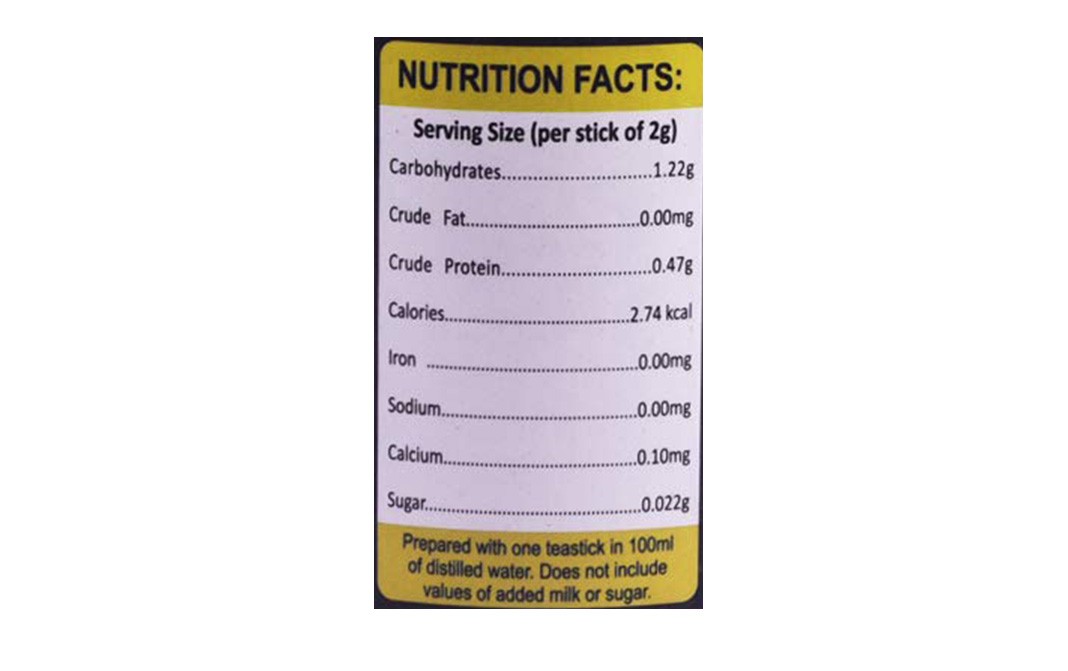 Crave Natura Black Tea Masala Sticks   Container  40 grams